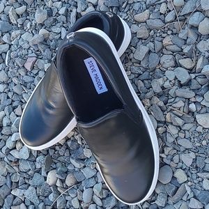 Like New Steve Madden Leather Slip On Sneakers